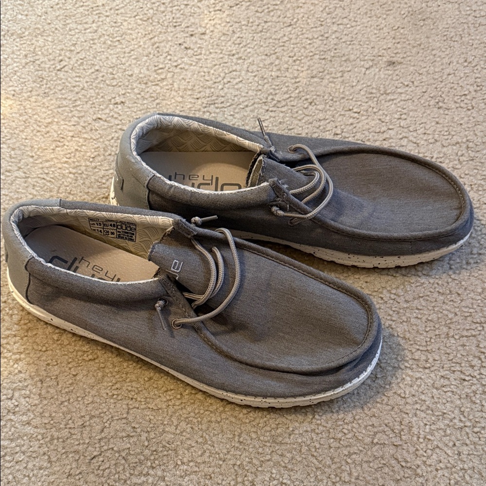 Hey Dude Men's Charcoal Loafers